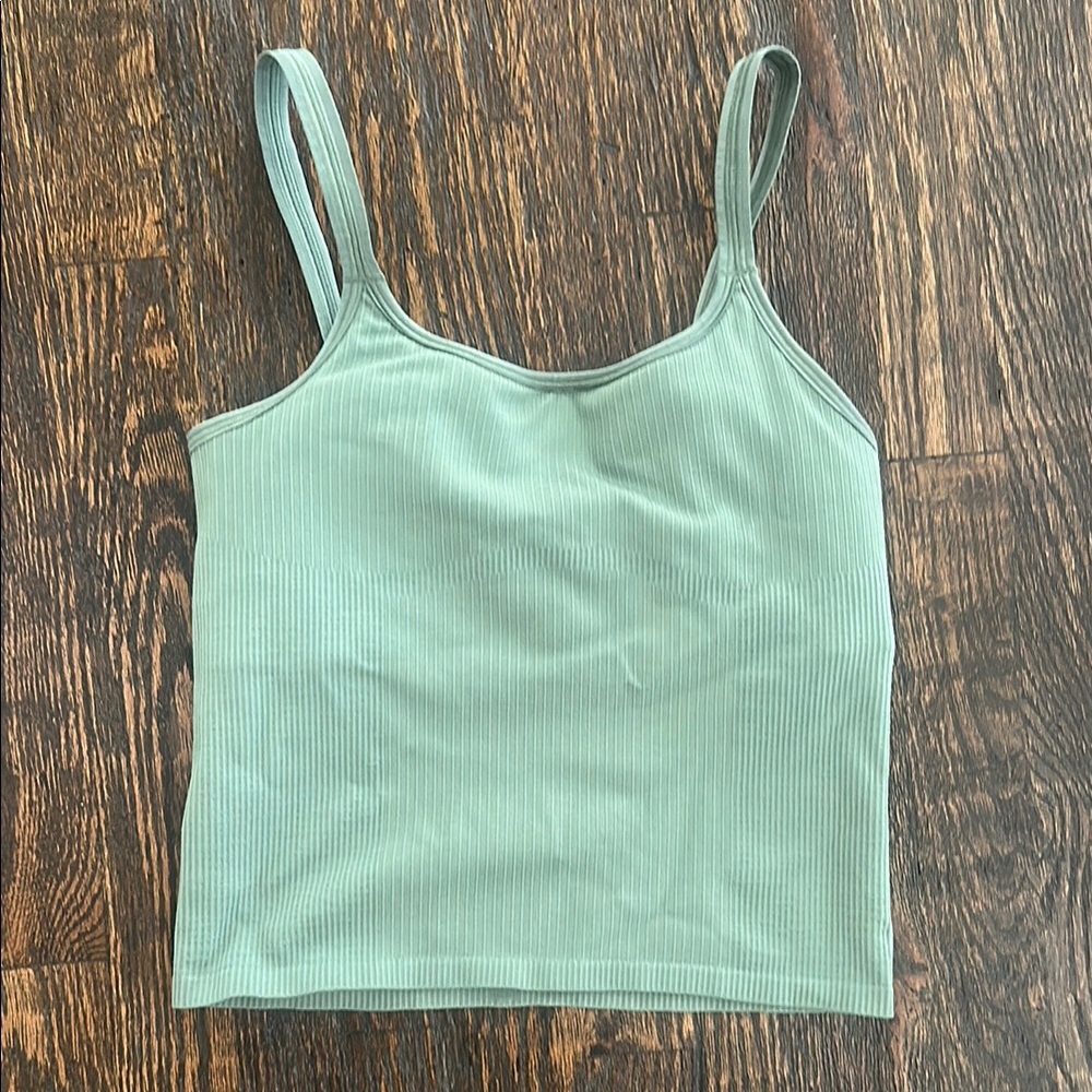 Lululemon Green Ribbed Women's Top